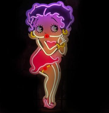 Grote Betty boop neon decoratie verlichting lamp mancave bar beschikbaar voor biedingen