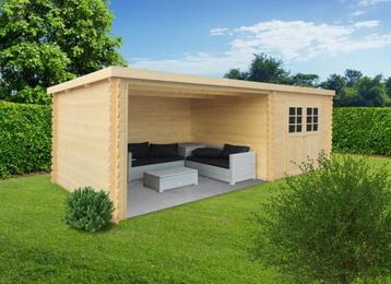 Cabane en rondins Rohan Garden House : 2980 x 2980 + 3611 mm