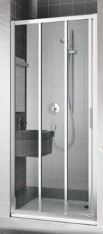 Kermi Cada XS 3-delige douche-schuifdeur 90cm breed, Ophalen