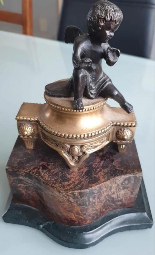 Geërfd Mooi taferel met de angel., Antiek en Kunst, Curiosa en Brocante, Verzenden