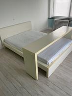 Lit 2 personnes ( IKEA MALM ), Maison & Meubles, 210 cm, 140 cm, Enlèvement, Utilisé