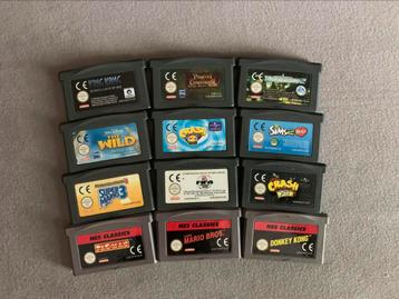 12 gameBoy + 7 Nintendo spellen. beschikbaar voor biedingen