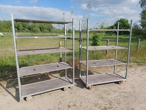 plantenkar, Tuin en Terras, Bloempotten, Gebruikt, Metaal, 40 tot 70 cm, Ophalen