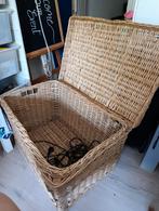 Grote mooie rieten opbergmand, Huis en Inrichting, Woonaccessoires | Schalen en Manden, Ophalen, Zo goed als nieuw, Mand
