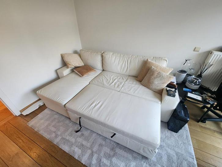 Canapé-lit IKEA FRIHETEN – Avec coffre – Fonctionnel, Huis en Inrichting, Zetels | Complete zithoeken, Gebruikt, Ophalen