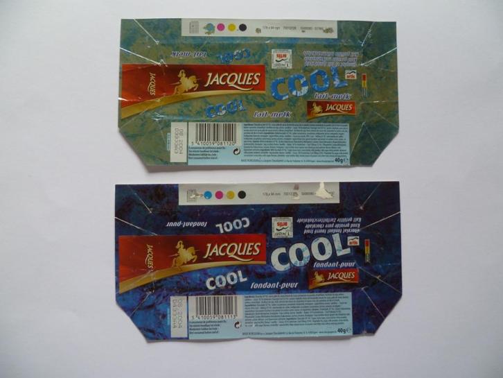 Jacques Chocolade Cool Artis wikkels - emballages chocolat, Verzamelen, Overige Verzamelen, Gebruikt, Ophalen of Verzenden