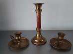 Kandelaars, Huis en Inrichting, Woonaccessoires | Kandelaars en Kaarsen, Ophalen, Brons of Koper, Zo goed als nieuw, Kandelaar
