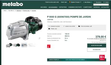 METABO beschikbaar voor biedingen