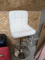 Jysk bar stoel, Enlèvement, Comme neuf, Blanc, Une