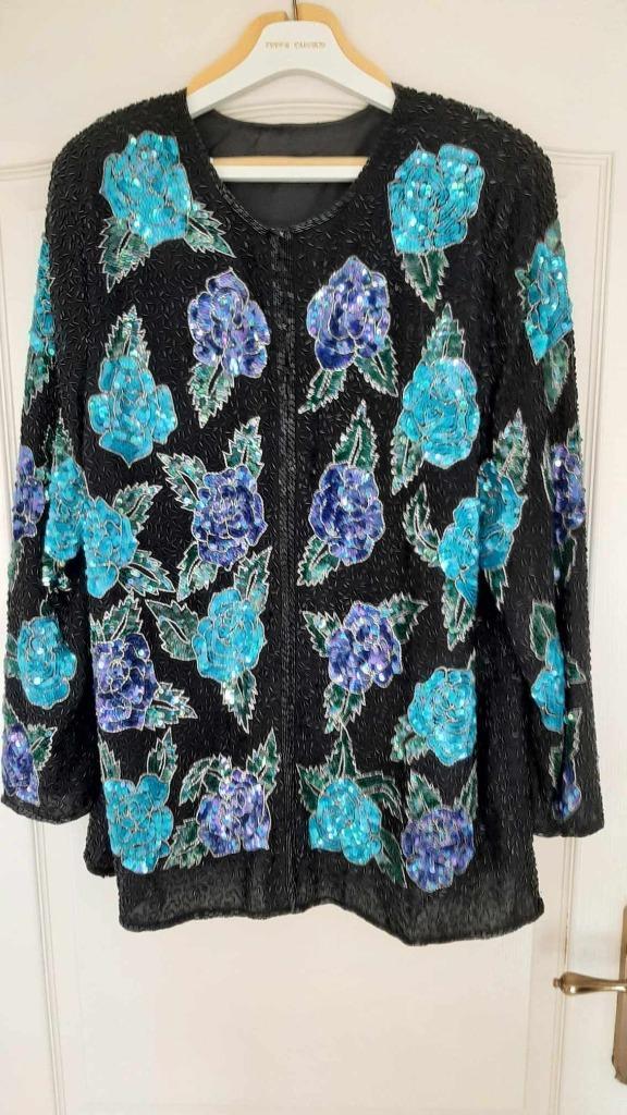 BLOUSE DAMES NIGHT VOGUE JAS BLOUSON, Kleding | Dames, Blouses en Tunieken, Zo goed als nieuw, Maat 42/44 (L), Ophalen of Verzenden