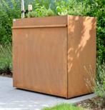 Kujp vuilbakken opberger met plantenbak, Tuin en Terras, Bloembakken en Plantenbakken, Ophalen, 100 cm of meer, Nieuw, Metaal