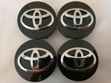 4 capuchons centraux/cache-moyeu Toyota de 62 mm
