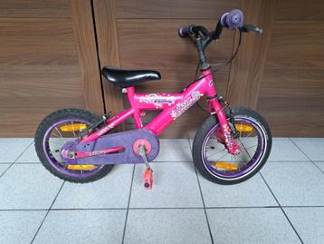 Roze kinderfiets