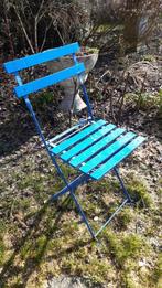 tuinstoel vintage stoel, Ophalen of Verzenden, Metaal, Inklapbaar