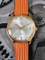 Vintage horloge Lacorda, goldplated mechanische handopwinder, Handtassen en Accessoires, Overige merken, Staal, Gebruikt, Polshorloge