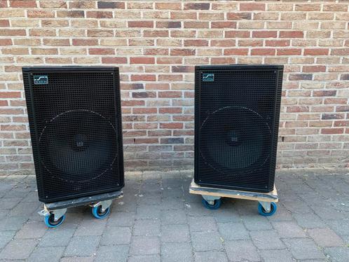 Paar SOLTON SA415 SUBS 15” , ingebouwd filter tbv satelliet, Audio, Tv en Foto, Luidsprekerboxen, Zo goed als nieuw, Subwoofer