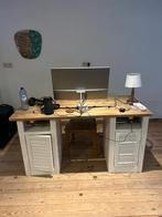 Steigerhout bureau, Huis en Inrichting, Ophalen, Zo goed als nieuw, Bureau
