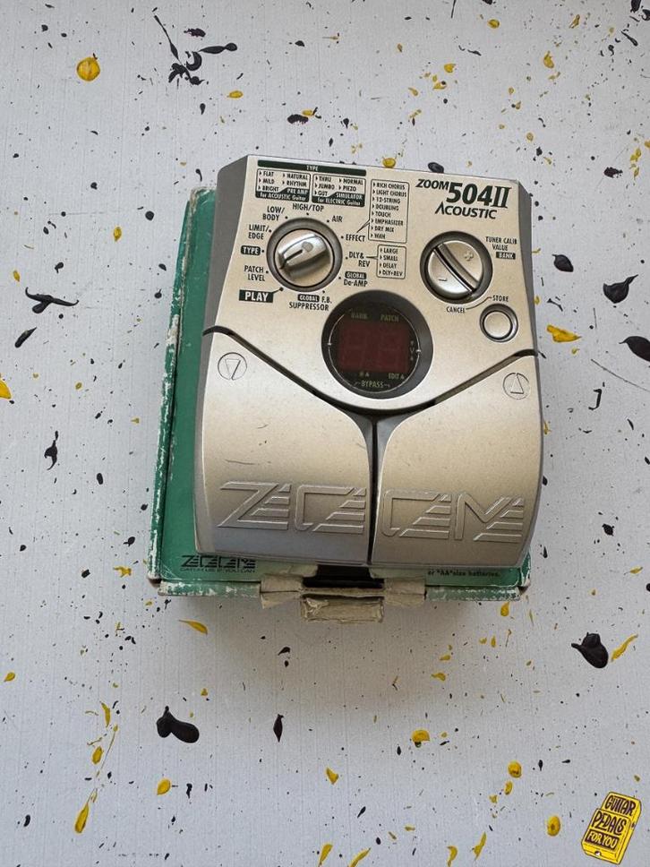 *defect Zoom 504II Acoustic, Muziek en Instrumenten, Effecten, Gebruikt, Chorus, Reverb, Ophalen of Verzenden