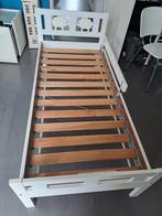 KRITTER kinderbed met lattenbodem en matras, wit, 70x160 cm, Ophalen, Gebruikt, 70 tot 85 cm, 140 tot 160 cm