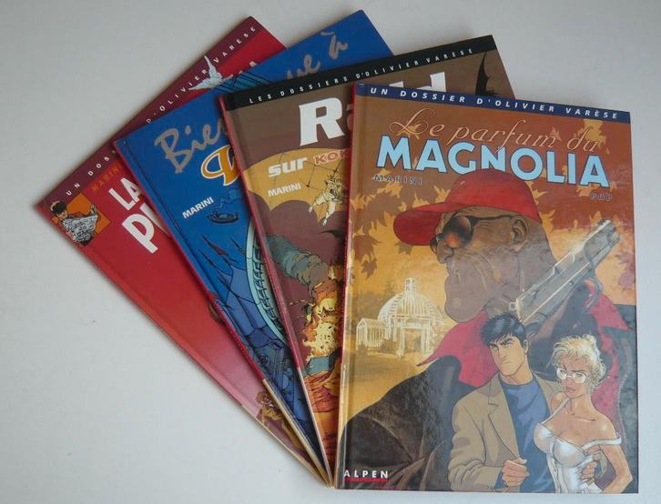 LES DOSSIERS D'OLIVIER VARESE 1 à 4 (EO ttbe) de MARINI, Livres, BD, Utilisé, Série complète ou Série, Enlèvement ou Envoi