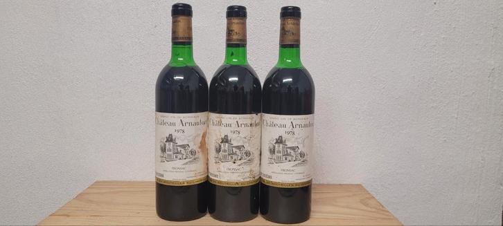 3x Château Arnauton (10€/fles), Verzamelen, Wijnen, Zo goed als nieuw, Rode wijn, Frankrijk, Vol, Ophalen