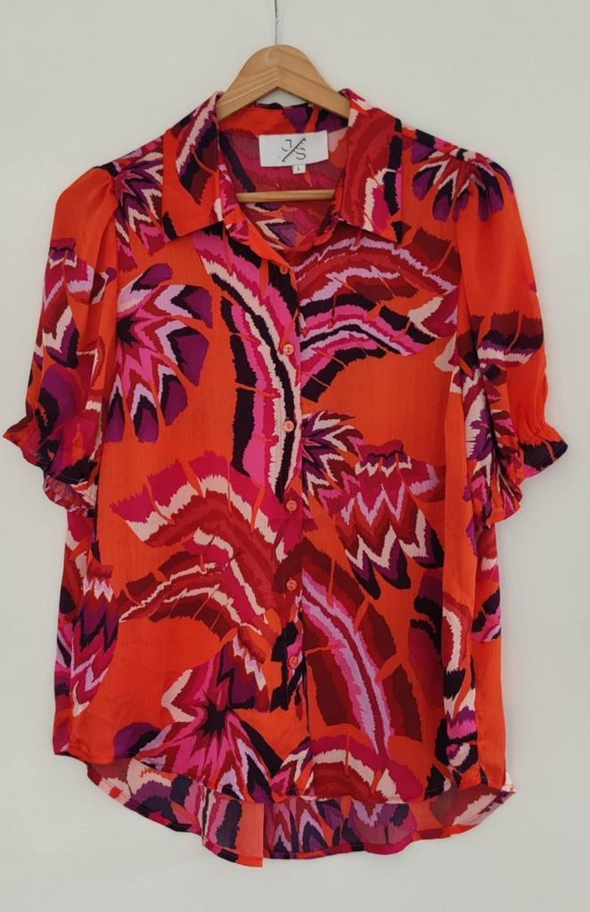 Splinternieuwe blouse JS millenium. Duur merk, Kleding | Dames, Blouses en Tunieken, Zo goed als nieuw, Maat 42/44 (L), Oranje