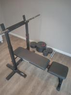 Bench + Bar + Gewichten + Halters, Ophalen, Gebruikt