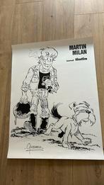 Affiche Godard Martin Milan du Journal Tintin des années 80, Enlèvement ou Envoi, Comme neuf