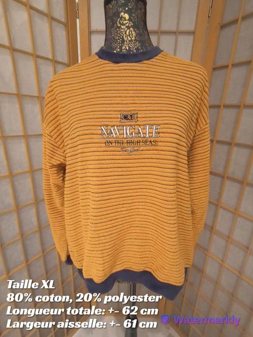 Pull éponge jaune Taille XL, Vêtements | Hommes, Pulls & Vestes, Porté, Autres tailles, Jaune, Enlèvement ou Envoi