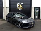 A4 S-LINE S-TRONIC 2.0TDI Black Edition BTW Aftrek. Garantie, Auto's, 4 cilinders, A4, Zwart, Leder