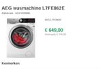 Wasmachine AEG perfecte staat, Elektronische apparatuur, Ophalen, Zo goed als nieuw