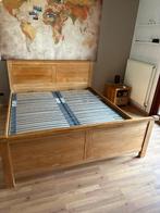 Teak bedframe incl lattenbodems 180x210, Ophalen of Verzenden