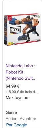 Switch Jeu Nintendo labo avec accessoires, Consoles de jeu & Jeux vidéo