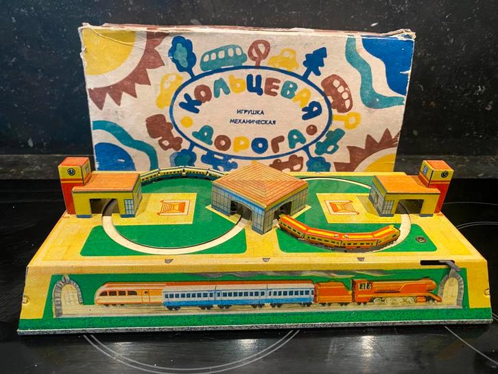 blikken opwindbare trein ussr, Antiek en Kunst, Antiek | Speelgoed, Ophalen of Verzenden