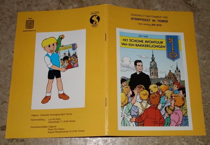 Programmaboekje Jef Nys - Genummerd en gesigneerd (1992), Livres, BD, Neuf, Une BD, Enlèvement ou Envoi