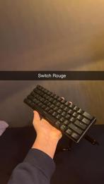 Clavier gamer 60% ( switch rouge ), Ophalen, Zo goed als nieuw, Gaming toetsenbord