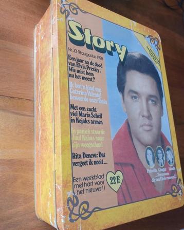 Blikken doos met STORY - cover uit 1978 van ELVIS PRESLEY