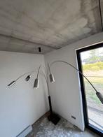 Booglamp zilver - Jaren ‘70 arc lamp, Huis en Inrichting, Lampen | Vloerlampen, Ophalen, Zo goed als nieuw