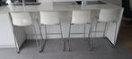 4 Ikea Glenn Barkrukken 66cm zithoogte, Huis en Inrichting, Barkrukken, 60 tot 90 cm, Metaal, Gebruikt, Ophalen