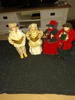 Vier Christmas caroller figuurtjes, Enlèvement, Comme neuf