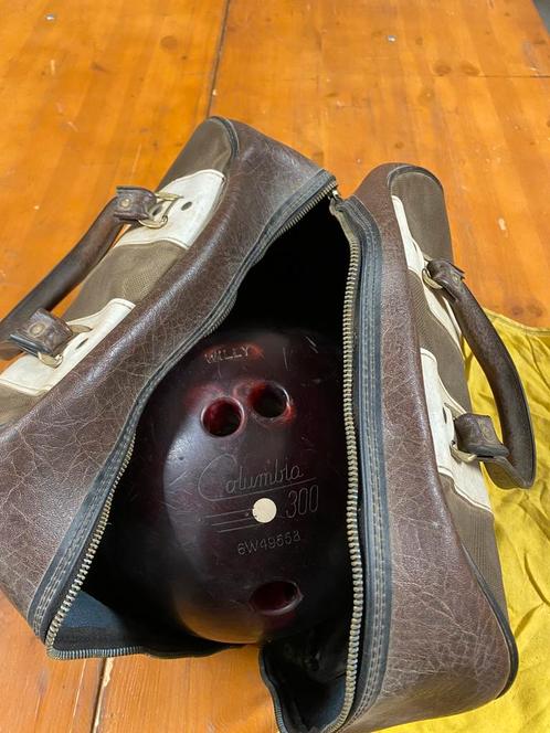 Bowlingbal met draagtas vintage, Sport en Fitness, Bowlen, Zo goed als nieuw, Bal, Ophalen