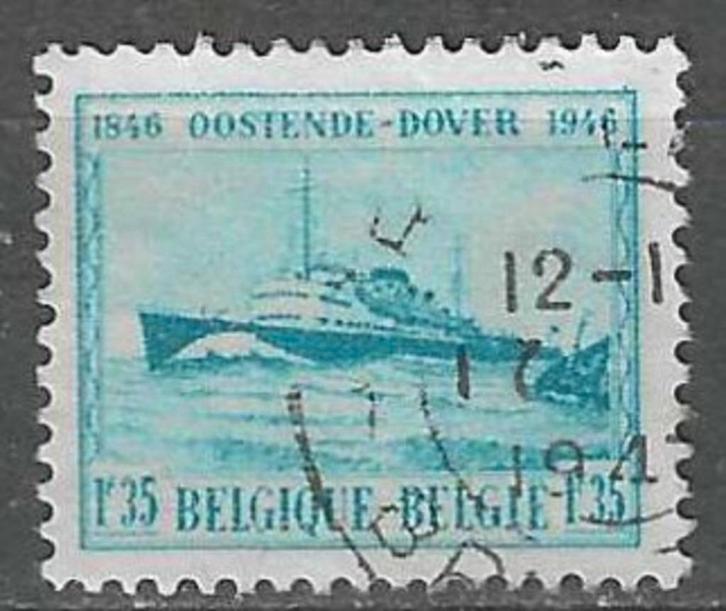 Belgie 1946 - Yvert/OBP 725 - Maildienst Oostende-Dover (ST), Postzegels en Munten, Postzegels | Europa | België, Gestempeld, Scheepvaart