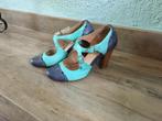 hoge pump blauw miz mooz 36, Kleding | Dames, Miz Mooz, Blauw, Ophalen of Verzenden, Zo goed als nieuw