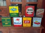 anciens bidons d'huile, Verzamelen, Merken en Reclamevoorwerpen, Ophalen of Verzenden, Gebruikt, Reclamebord