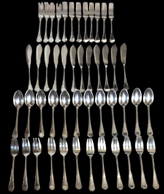 48-delig Laderier visbestek., Antiek en Kunst, Antiek | Bestek, Ophalen of Verzenden