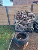 +-1,3 kuub gestapeld halfdroog okkernoten hout, Tuin en Terras, Brandhout, Ophalen