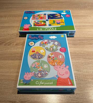 2 Puzzels Peppa Pig beschikbaar voor biedingen
