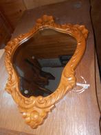 mooie retro eikenhouten spiegel jaren 60', Ophalen of Verzenden, Zo goed als nieuw