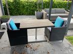 table de jardin + 2 chaises encastrable 110x60, Tuin en Terras, Tuintafels, Ophalen, Hout