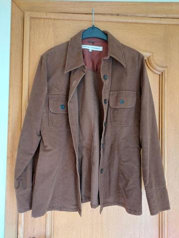 veste brune 100% coton - taille 38/40